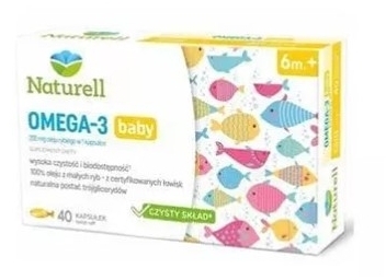 NATURELL Omega-3 baby 40 kapsułek twist-off