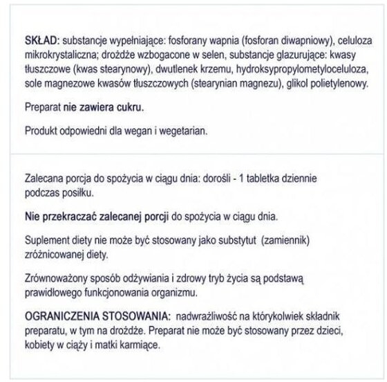 NATURELL Selen Organiczny 100 tabletek