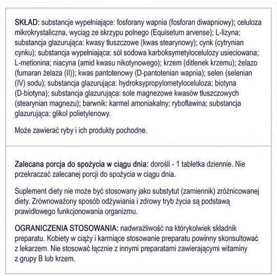 NATURELL Silica Biotyna Max 60 tabletek