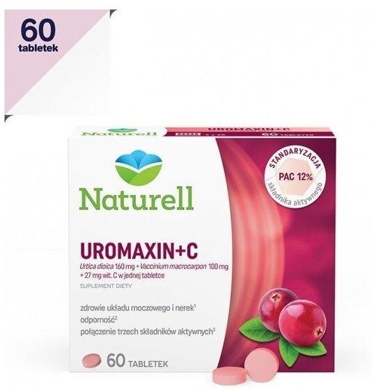 NATURELL Uromaxin + C 60 tabletek