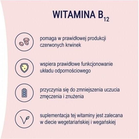 NATURELL Witamina B12 Forte 60 tabletek