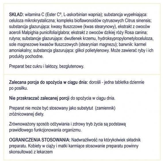 NATURELL Witamina C ESTER-C PLUS 50 tabletek