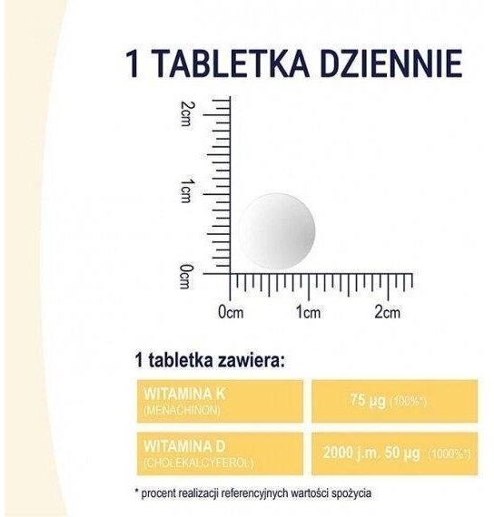 NATURELL Witamina D3 + K2 MK-7 60 tabletek
