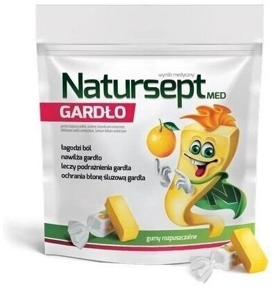 NATURSEPT MED GARDŁO Gumy 9 sztuk