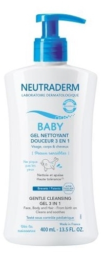 NEUTRADERM BABY Łagodny Żel myjący 3w1 400 ml