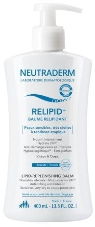 NEUTRADERM RELIPID+ Balsam odbudowujący warstwę lipidową do twarzy i ciała 400 ml