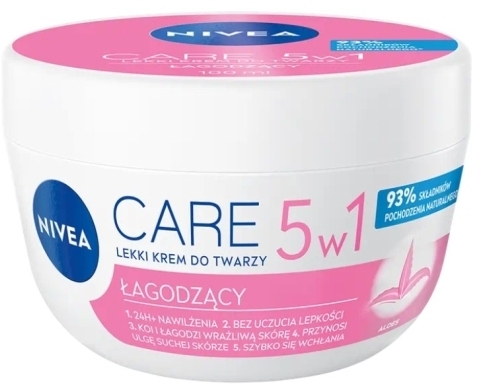 NIVEA Care 24H nawilżający lekki krem łagodzący 100ml