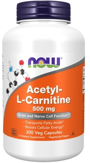 NOW FOODS Acetyl L-Carnitine 500 mg 200 kapsułek