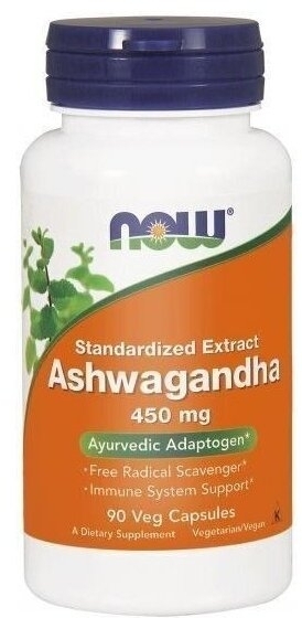 NOW FOODS Ashwagandha 90 kapsułek