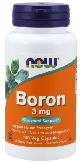 NOW FOODS Boron 3 mg 100 kapsułek