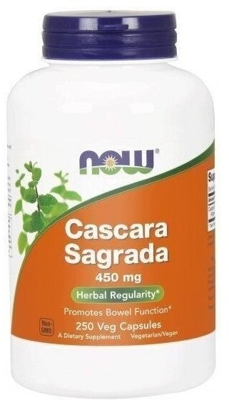 NOW FOODS CASCARA SAGRADA 250 kapsułek