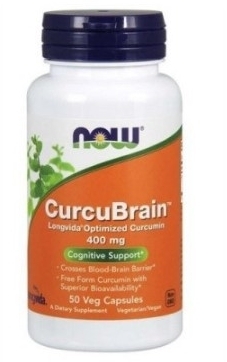 NOW FOODS Curcubrain 400 mg 50 kapsułek