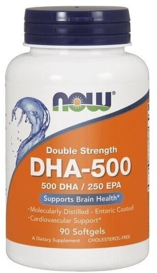 NOW FOODS DHA-500 mg 90 kapsułek