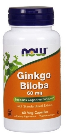 NOW FOODS Ginkgo Biloba 60 kapsułek