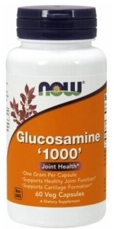 NOW FOODS Glukozamina 1000 mg 60 kapsułek