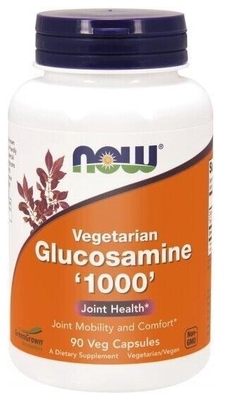 NOW FOODS Glukozamina wegetariańska 1000 mg 90 kapsułek
