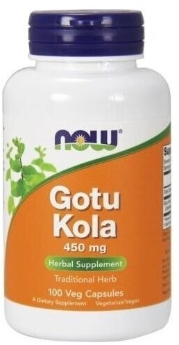 NOW FOODS Gotu Kola 450 mg 100 kapsułek wegetariańskich