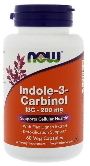 NOW FOODS Indole-3-Carbinol 200 mg 60 kapsułek