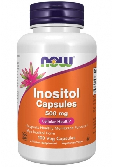 NOW FOODS Inozytol 500 mg 100 kapsułek