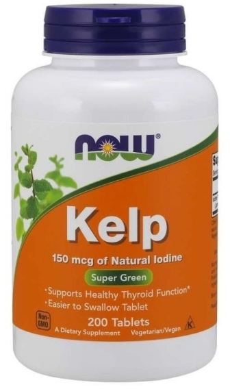 NOW FOODS Kelp (Jod) 150 mg 200 tabletek