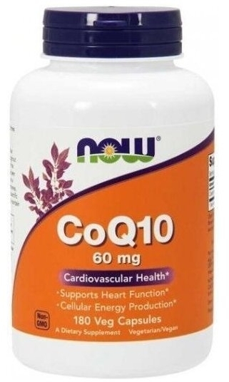 NOW FOODS Koenzym Q10 60 mg 180 kapsułek