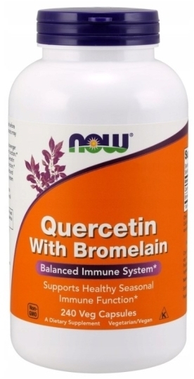 NOW FOODS Kwercetyna & Bromelaina 240 kapułek