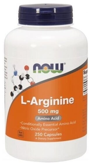 NOW FOODS L-Arginina 500 mg 250 kapsułek