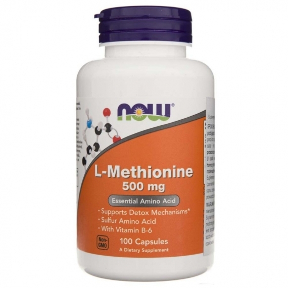 NOW FOODS L-Metionina 500 mg 100 kapsułek