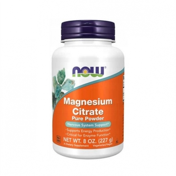 NOW FOODS Magnez (cytrynian) proszek 227 g