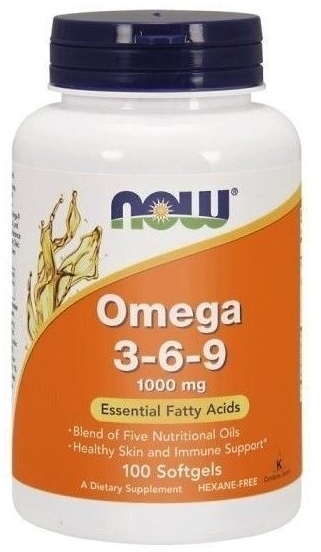 NOW FOODS Omega 3-6-9 100 kapsułek