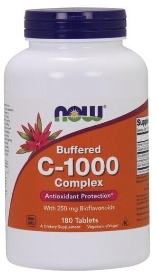 NOW FOODS Witamina C-1000 complex buforowana 180 tabletek