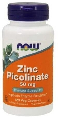 NOW FOODS Zinc Picolinate 50mg 120 tabletek