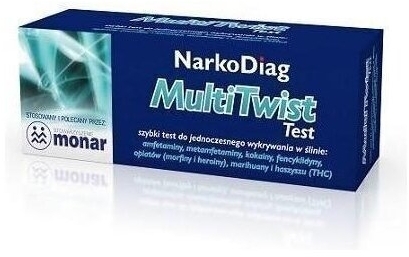 NarkoDiag MultiTwist Test na narkotyki ze śliny
