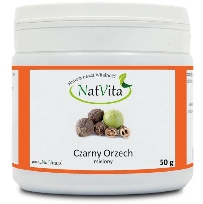 NatVita Czarny orzech skorupa mielona 50g