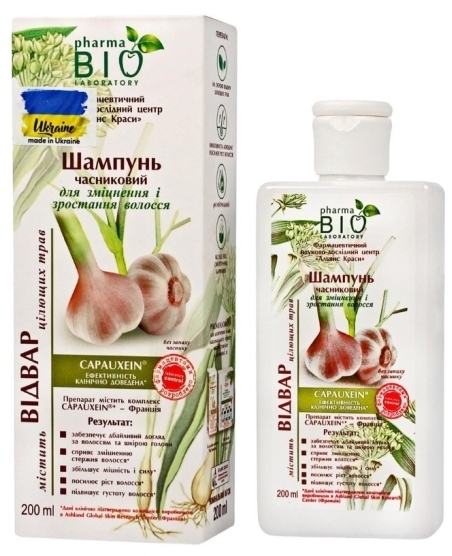 Naturalny szampon wzmacniający Czosnkowy 200 ml