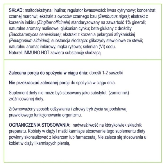 Naturell Immuno Hot 10 saszetek