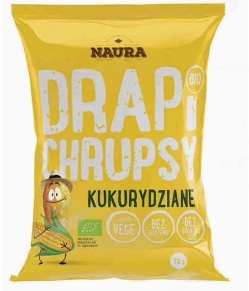 Naura Chrupki Drapi BIO Naturalne 70 g