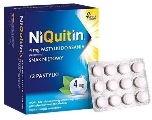 Niquitin 4 mg 72 pastylki