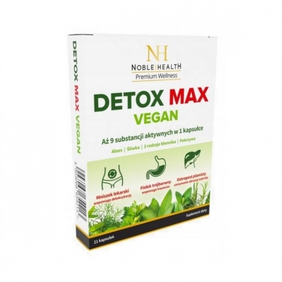 Noble Health Detox Max Vegan 21 kapsułek