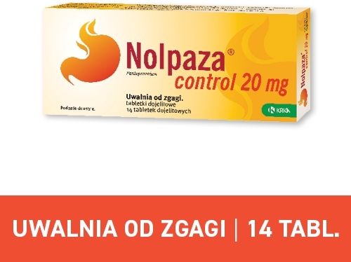 Nolpaza control 20 mg 14 tabletek