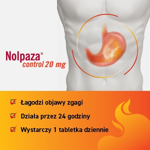 Nolpaza control 20 mg 14 tabletek