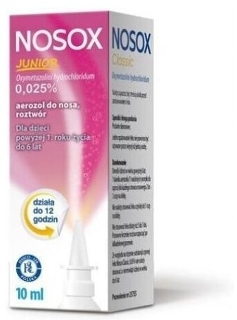 Nosox Junior aerozol do nosa 0,025% 10 ml