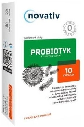 Novativ Probiotyk 5 mld bakterii 10 kaps