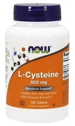 Now Foods L-cysteine 500mg 100 tabletek