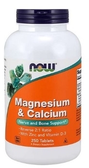 Now Foods Magnesium Calcium Zinc D3 (Magnez, Wapń, Cynk ,Witamina D3) 250 tabletek