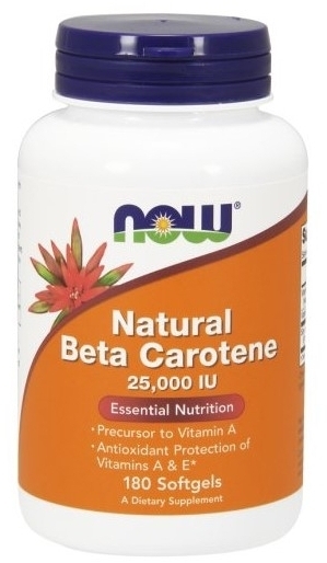 Now Foods Natural beta carotene 180 kapsułek