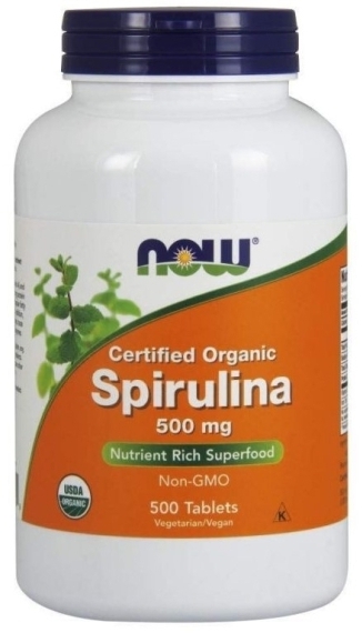 Now Foods Spirulina 500mg 500 tabletek