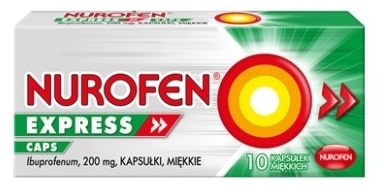 Nurofen Express Caps 200mg 10 kapsułek