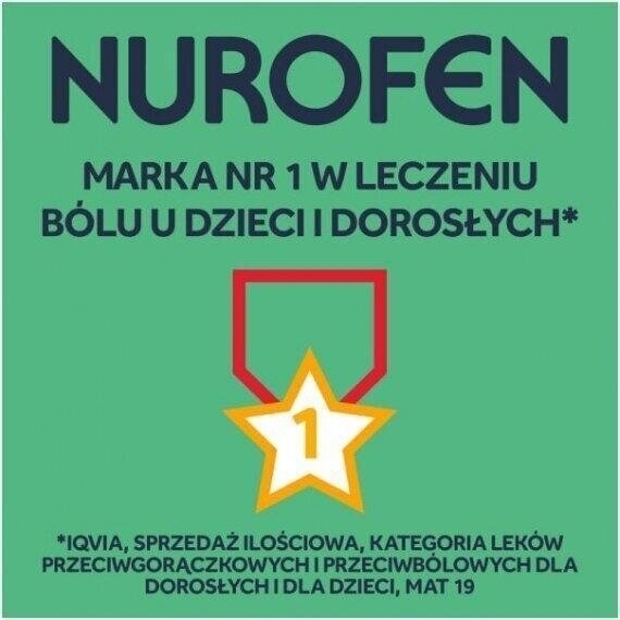 Nurofen Forte ibuprofen 400 mg na silny ból i gorączkę tabletki 24 szt.