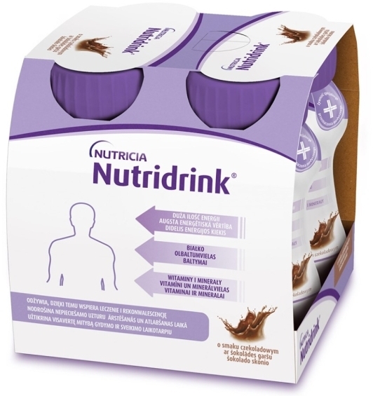 Nutridrink smak czekoladowy 4 x 125 ml